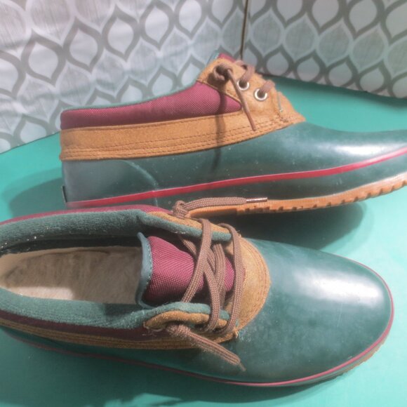 Men's Woodstock Rubber Duck Rain Booties Garden Boat Shoes - Size 12. - Picture 2 of 12